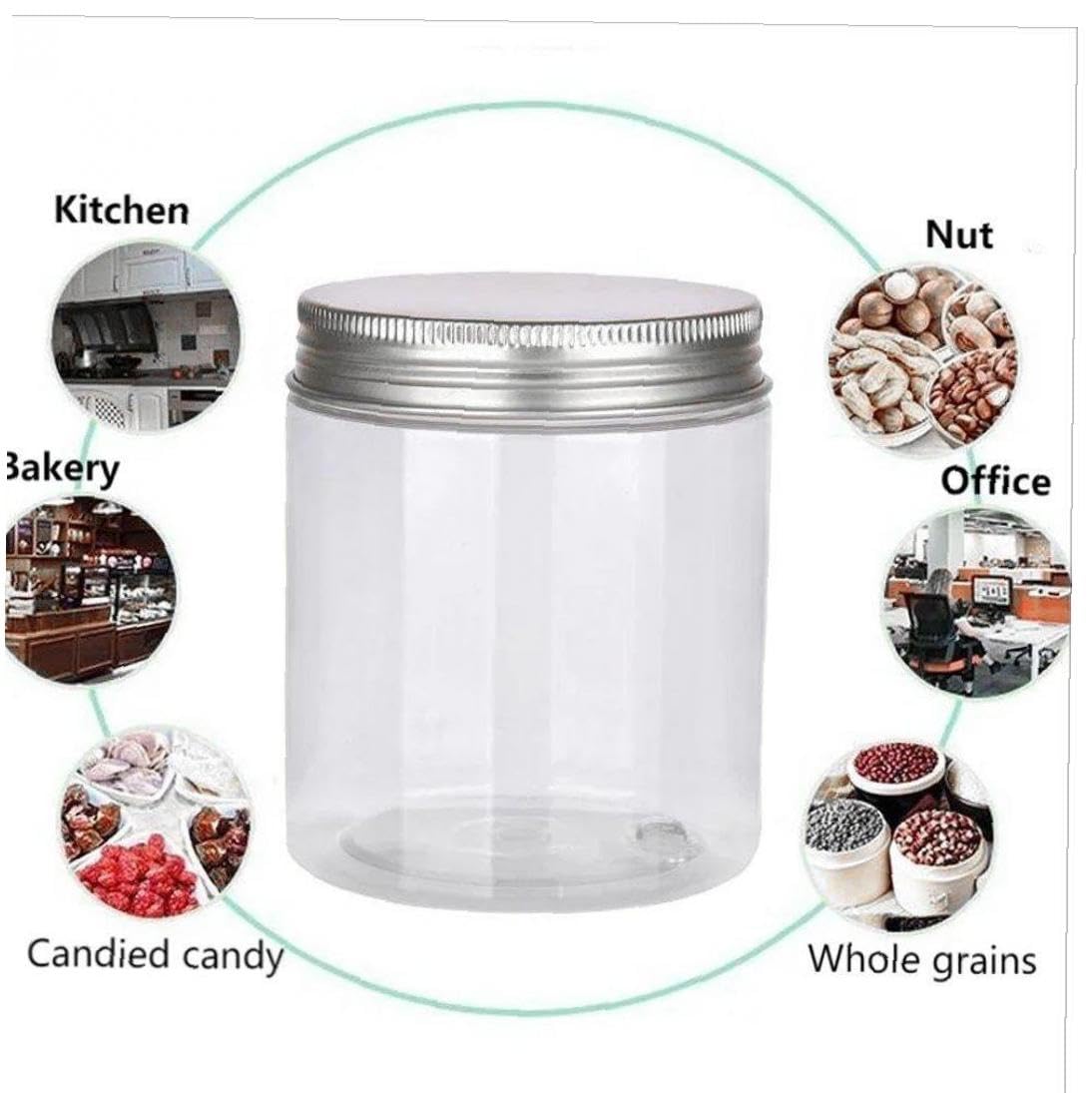 Amazon.co.jp｜小分け容器 アルミ蓋 200ml 空の瓶 Pet 透明 化粧品